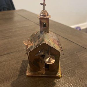 Vintage Copper Tin Church Music Box